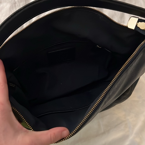 Coach Hobo Dark Navy Leather Convertible Shoulder Bag - Picture 5 of 7